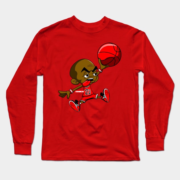 Jumpin' like 23 Long Sleeve T-Shirt by IamNinjaD